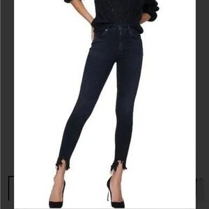 Agolde Sophie black skinny jeans